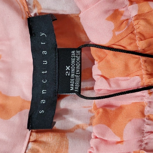 Sanctuary Square Neck Blouse, Size 2X, NWT - Picture 5 of 9